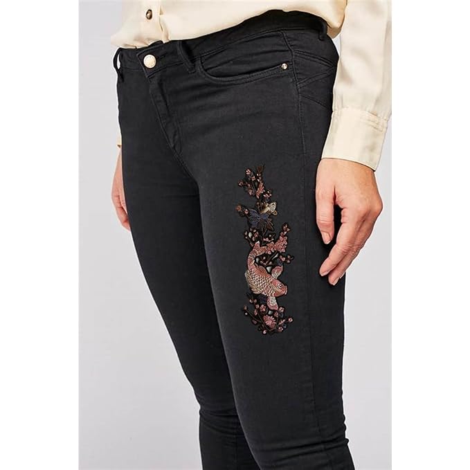Japanese Traditional Inspire Koi Fish Hot fix or Sew Patch