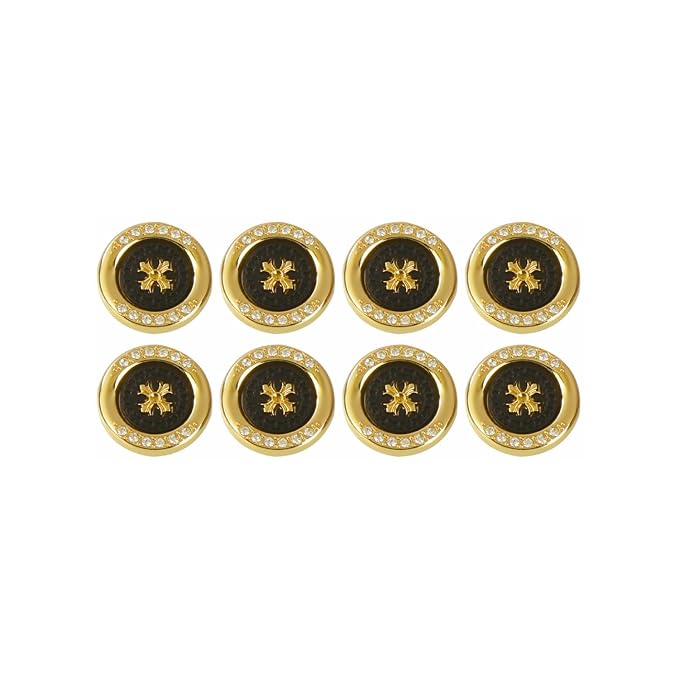Diamond surrounded cross design buttons