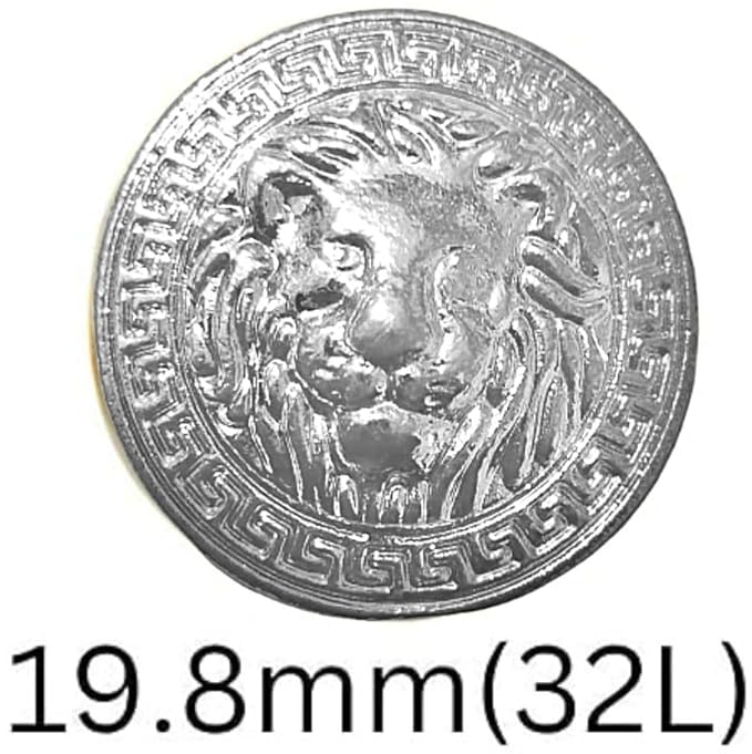Shiny Lion Metal Buttons