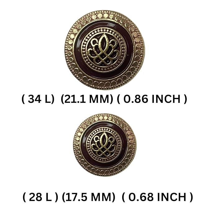 Luxe Insignia Metal Button