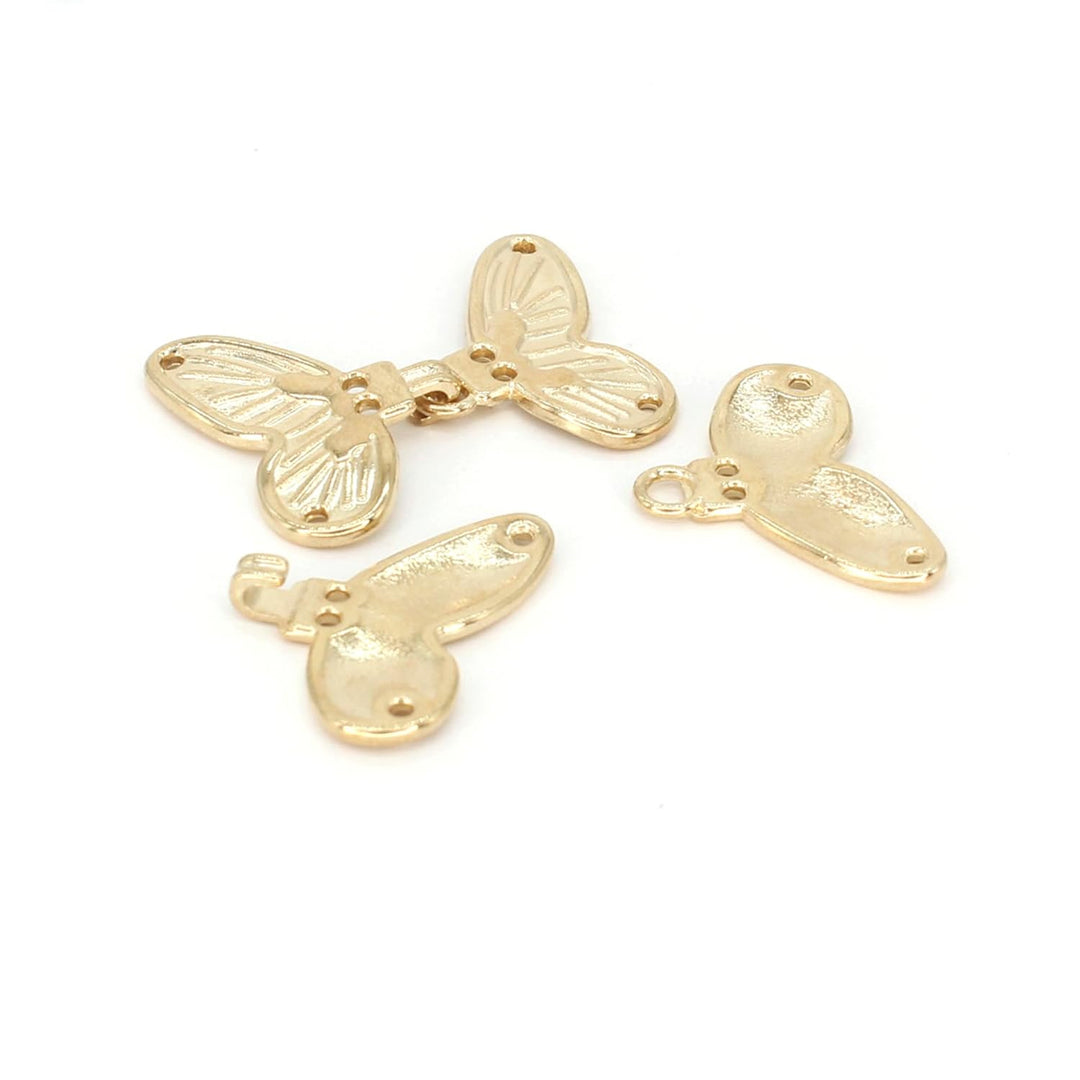 Butterfly Design Frog Closure Buttons