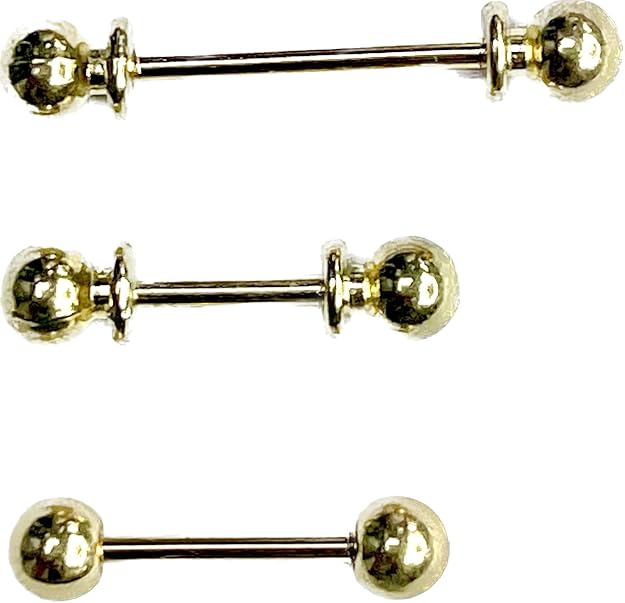 Golden Detailed Collar Pin Metal Brooch