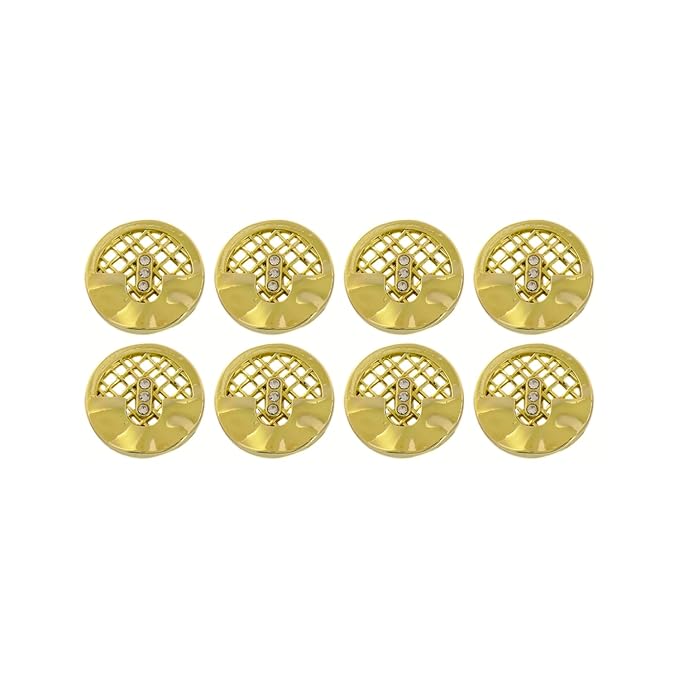 Metal Buttons Mesh Pattern