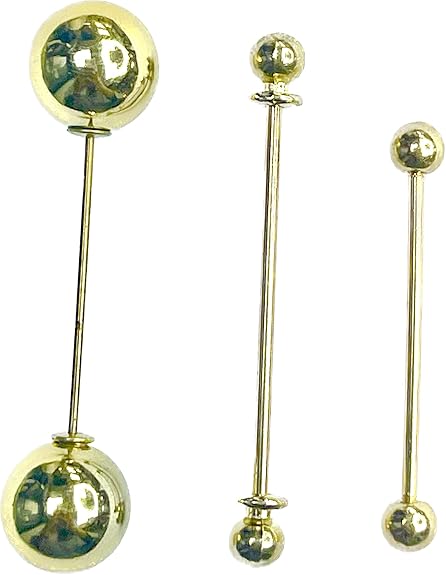 Golden Balls Collar Pin Brooch