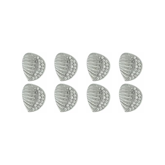 Intricate Seashell Design Metal Buttons