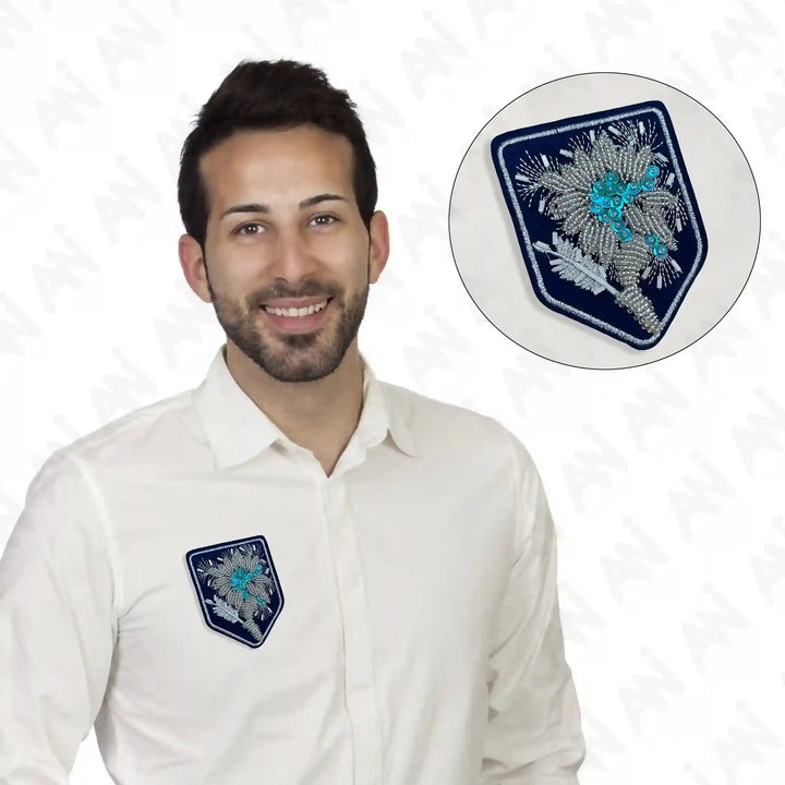 Shield Floral Style Patch