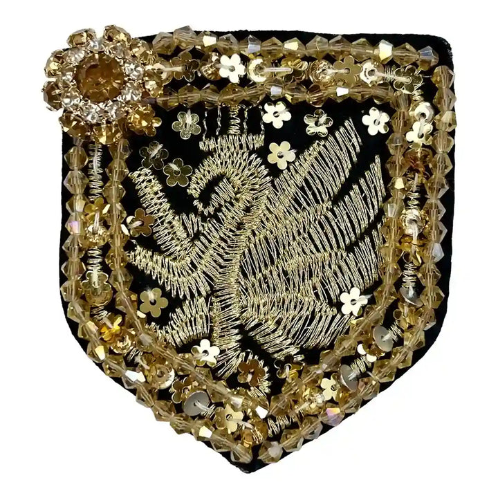 Gold Griffin Shield Patch