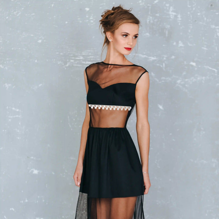 Floral Pair Spun Ploy lace | 2 Meter