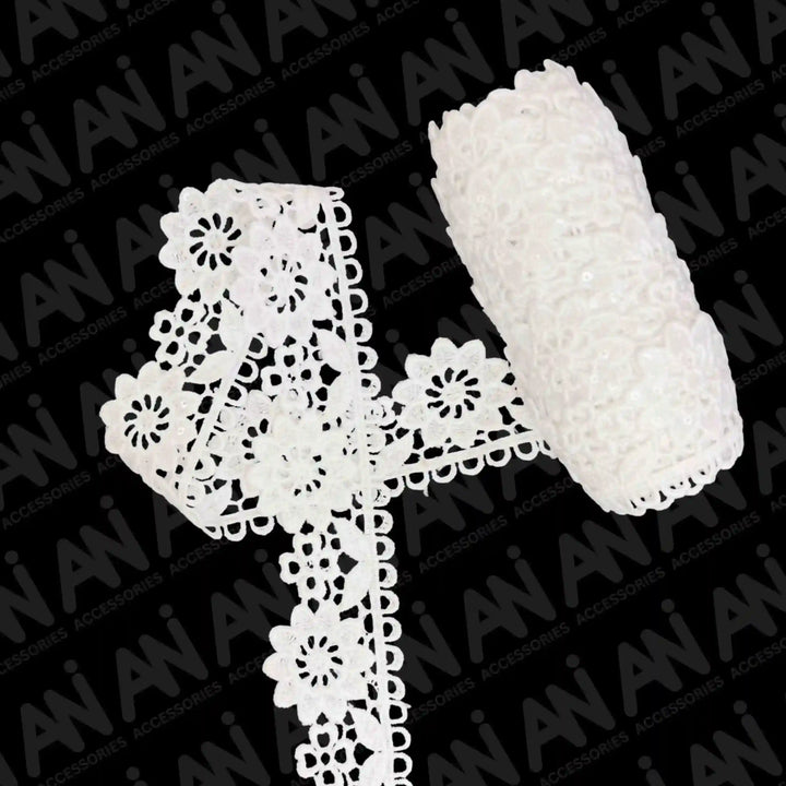 Beautiful Floral leaves Lace Trim | 2 Meter
