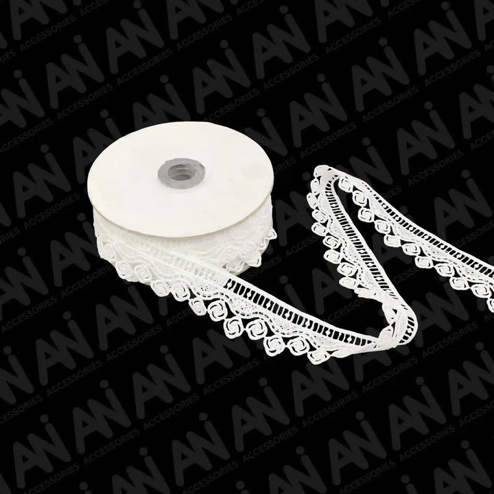 Twisted Rose flower Lace Trim | 2 meter