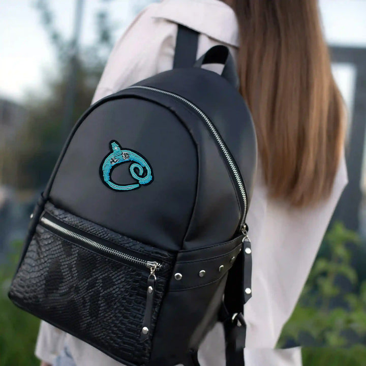 Ocean Blue Seed Bead Patch