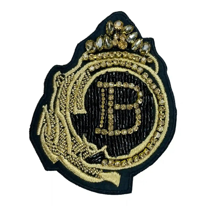 Gold B Crown Patch