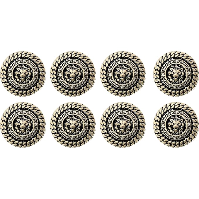 Shimmering Circles Metal Buttons