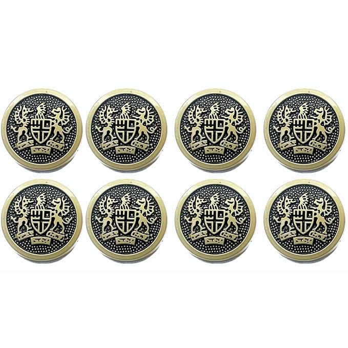 Imperial Icon Design Metal Buttons