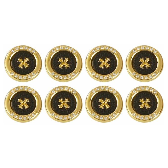 Diamond surrounded cross design buttons
