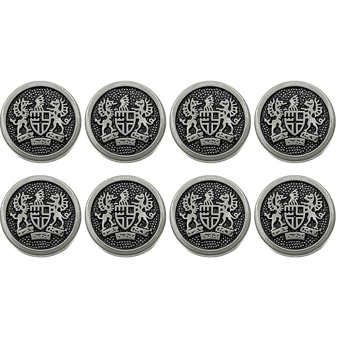 Imperial Icon Design Metal Buttons