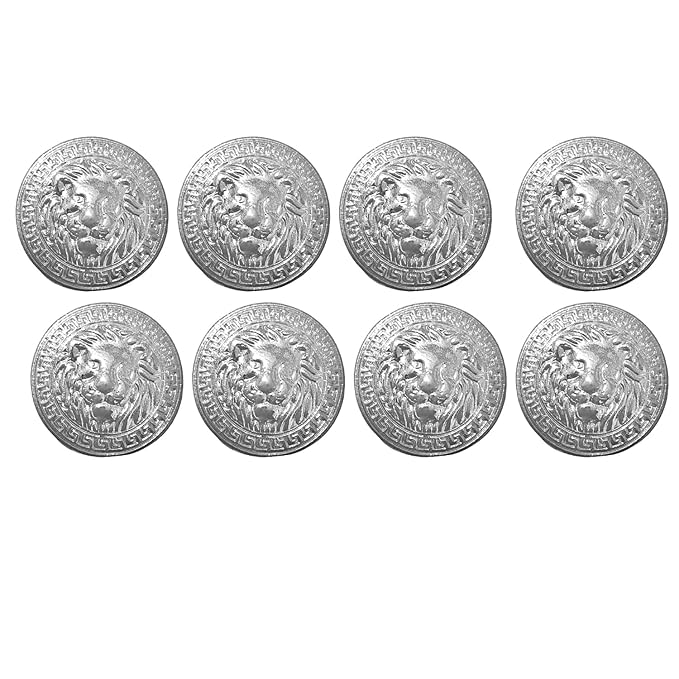 Shiny Lion Metal Buttons