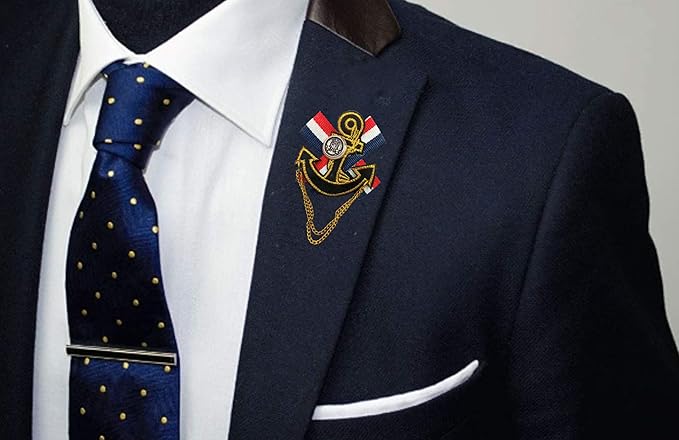 Anchor Badge Brooch