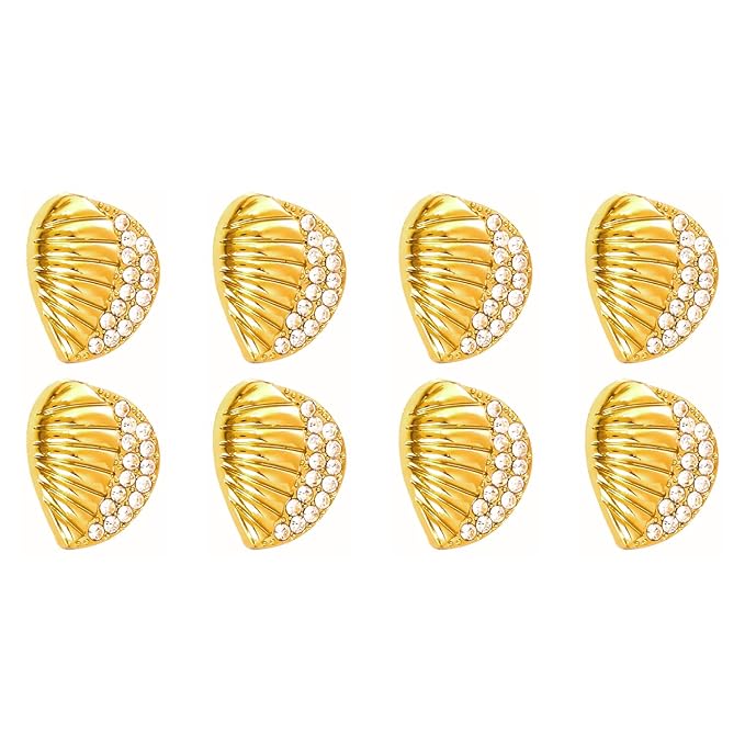 Intricate Seashell Design Metal Buttons