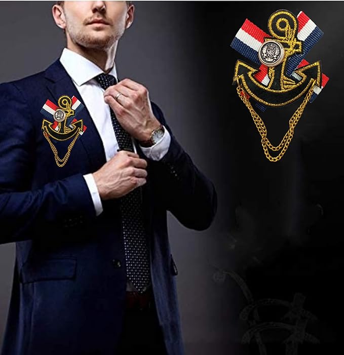 Anchor Badge Brooch