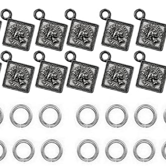 Antique-Style Elephant Charms