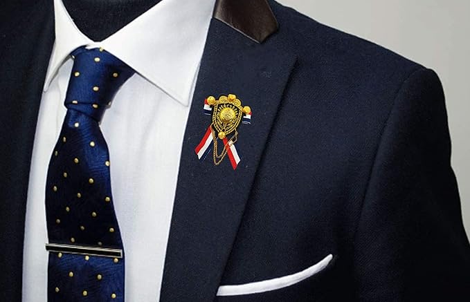 Military Style Ribbon Brooch