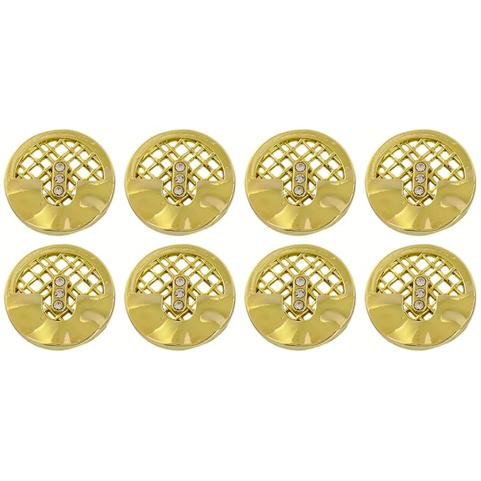 Metal Buttons Mesh Pattern