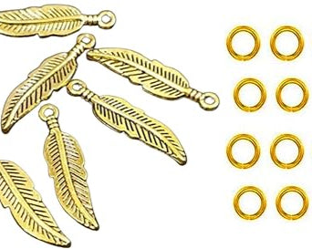 Feather Charms and Jump Rings