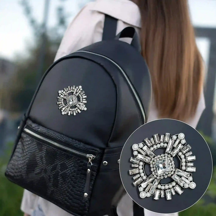 Crystal and Pearl Applique Patch