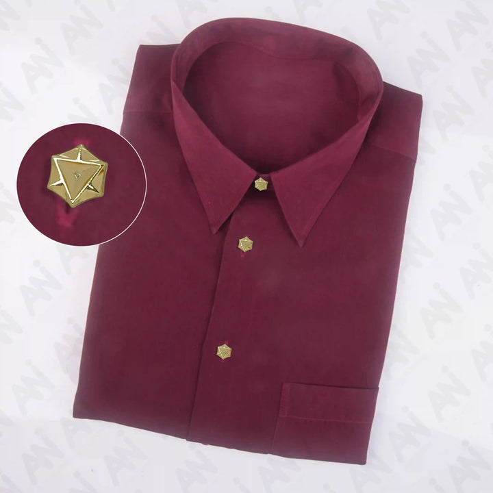 Tri-Dodeca Style Shirt 10mm Metal Buttons
