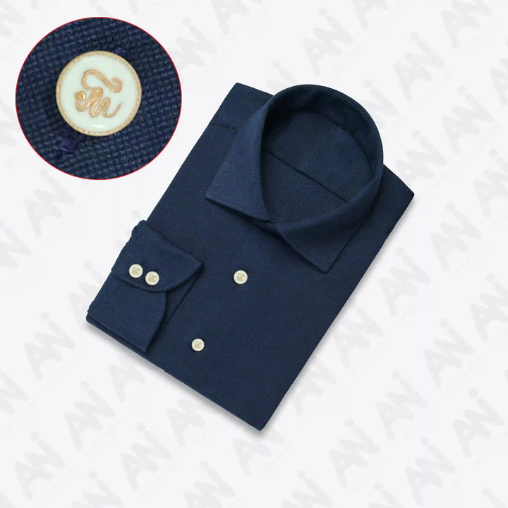 Cursive Monogram 10mm Shirt Button