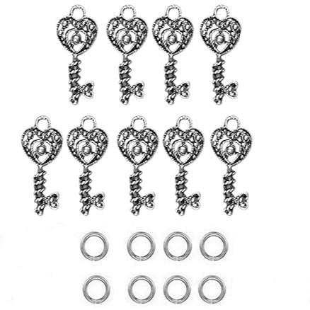 Silver Mixed Metal Jewelry Set