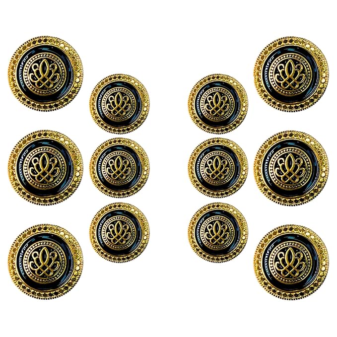 Luxe Insignia Metal Button