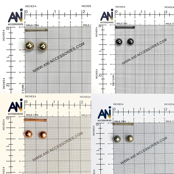 Metallic Piercing Anti exposure Brooch Set