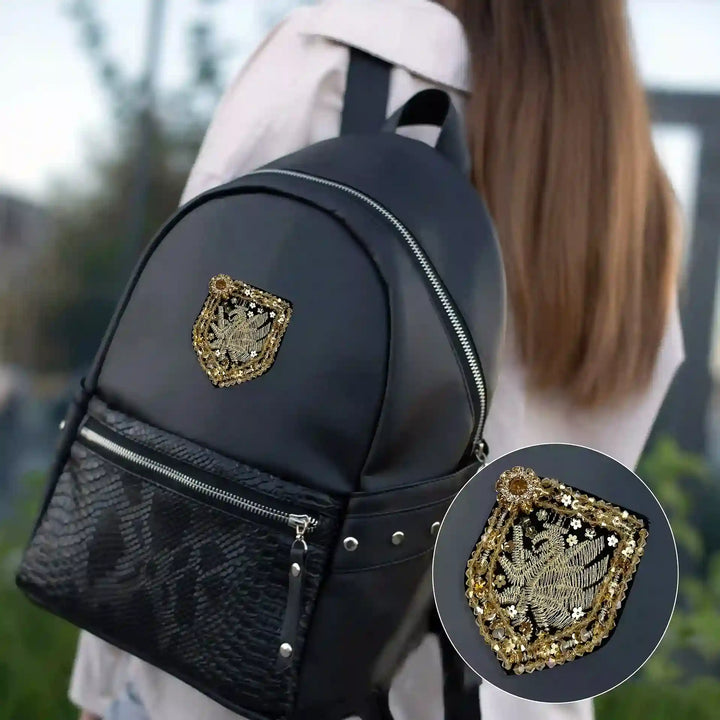 Gold Griffin Shield Patch