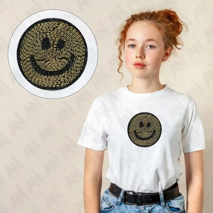 Smiley Face Beads Patch