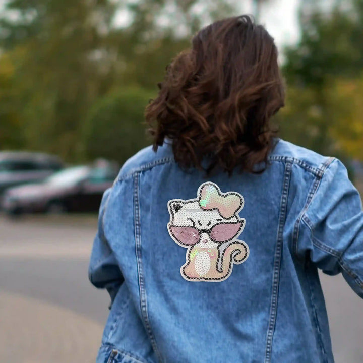 Sequins Cat Patch