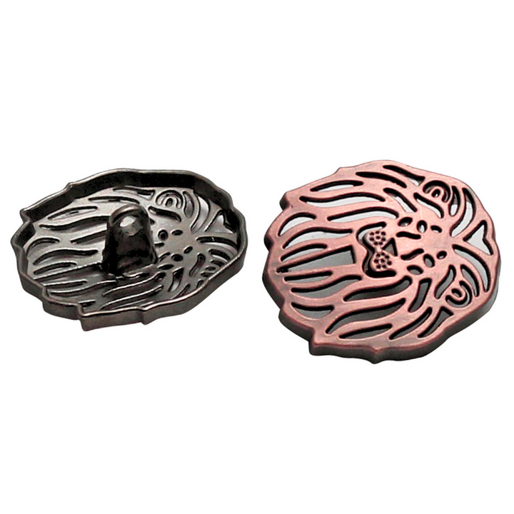 Laser Cut Lion Metal Buttons