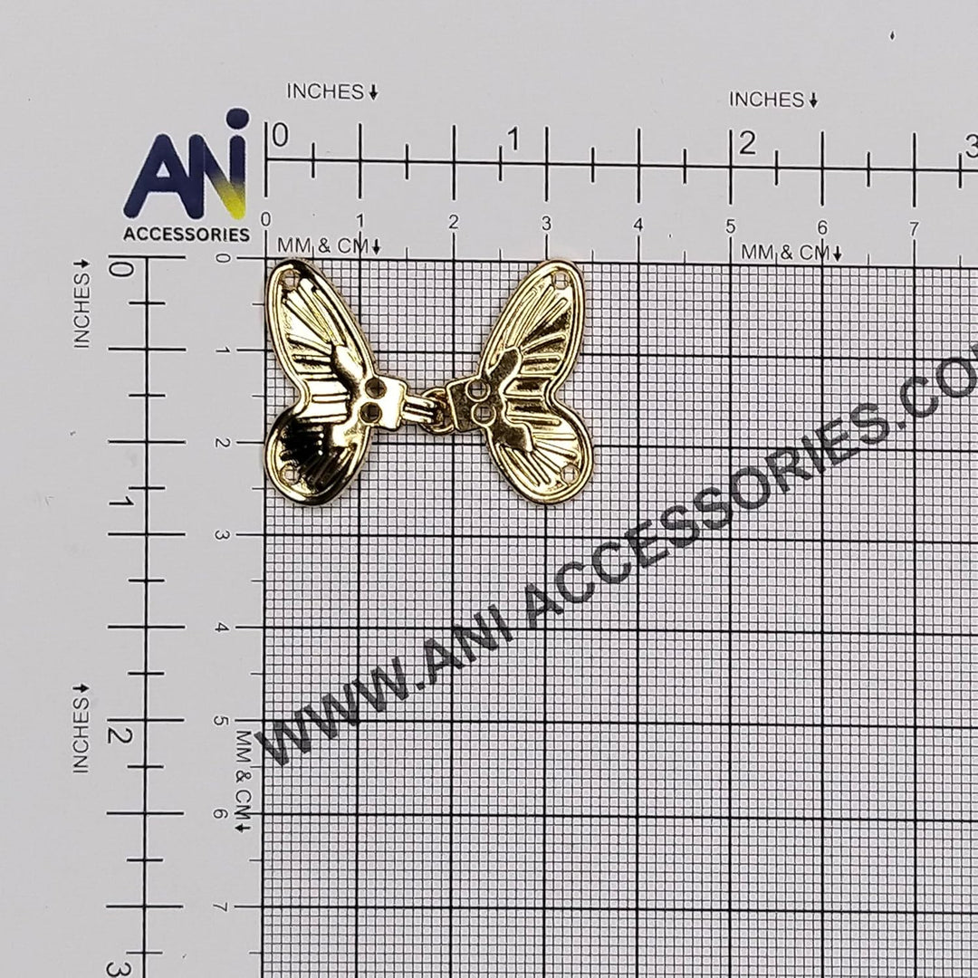 Butterfly Design Frog Closure Buttons