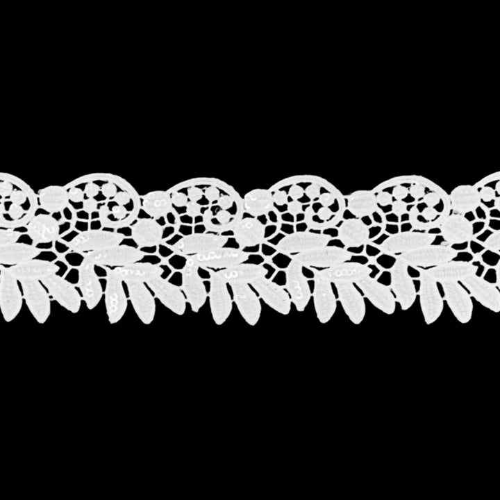 Bunch of Leaves Style Floral Sequins Lace Trim | 2 Meter