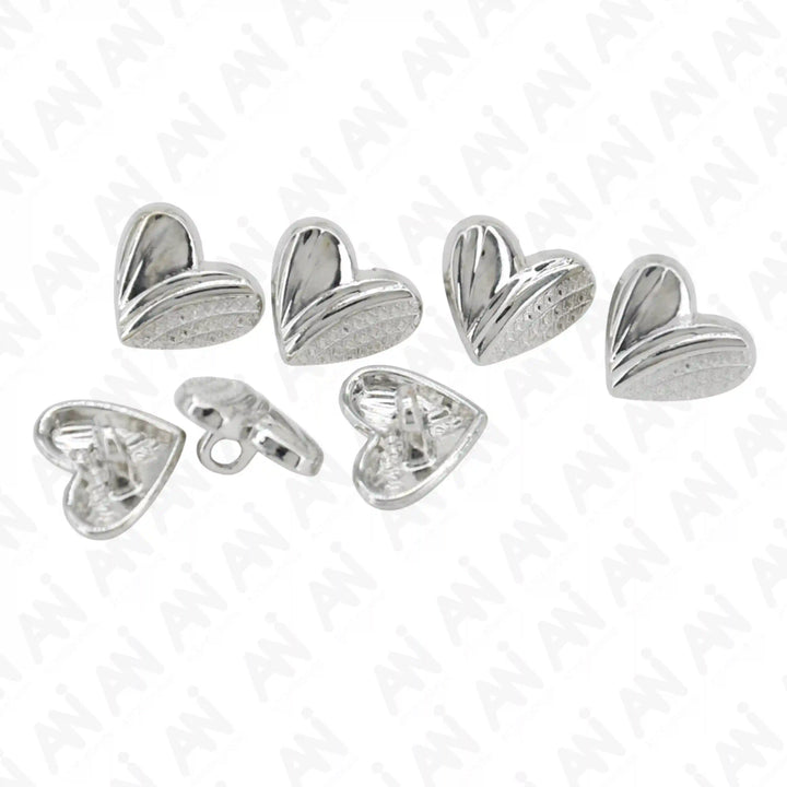 Heart Shape Metal Shirt Buttons