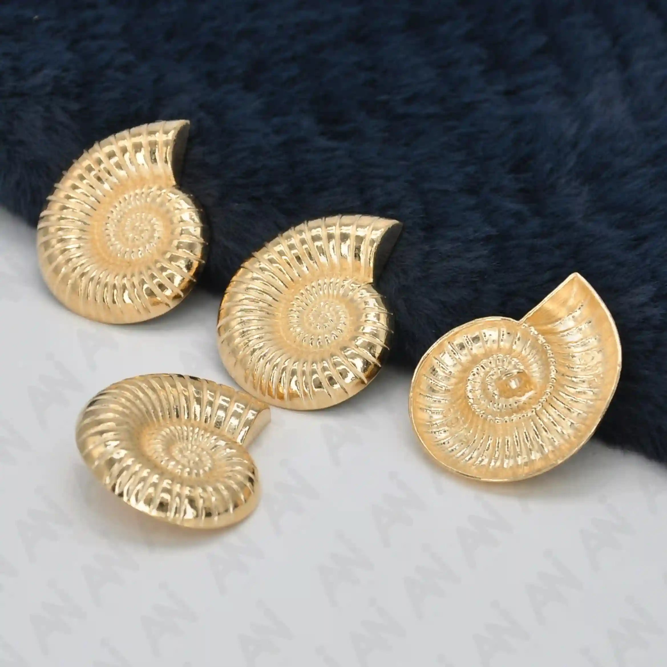 Sea Shell Metal Buttons | 30mm(47L) – Ani Accessories