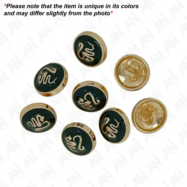 Cursive Monogram 10mm Shirt Button