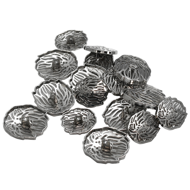Laser Cut Lion Metal Buttons