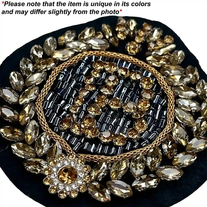 Beaded Laurel Letter Patch