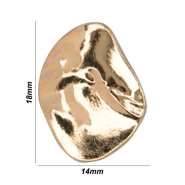 Molten Style Metal Button | 15mm & 18mm