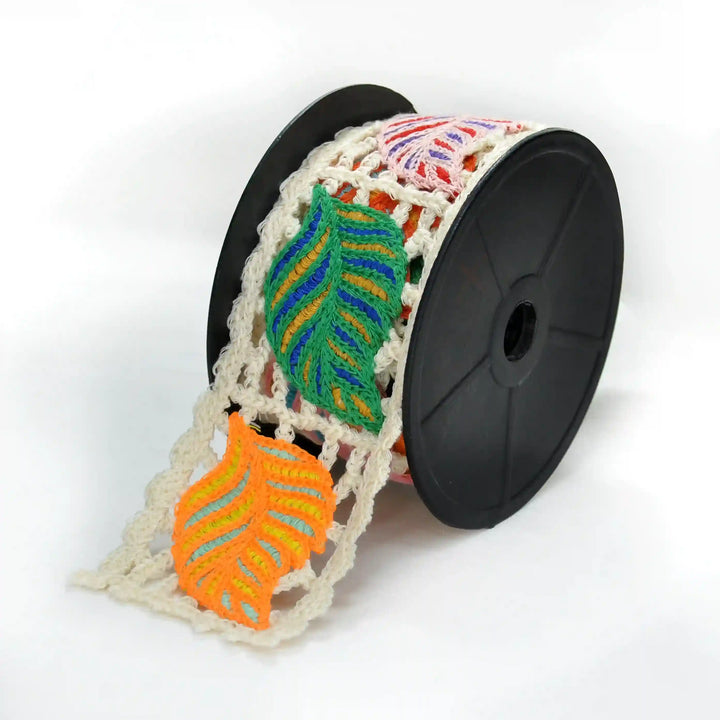 Multicolor Leaf Style Lace | 2 Meter