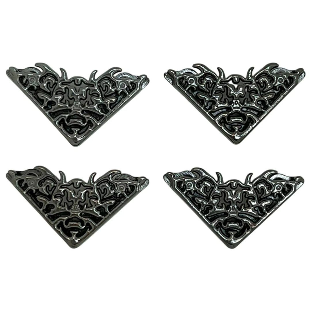 pack of 4  black frame triangle  shaped collar tip