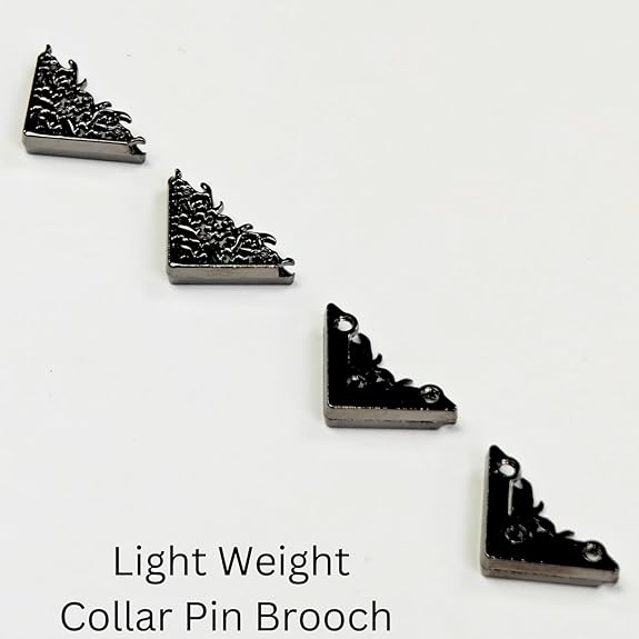Ani Accessories | 4 black  Triangle framed screwable collar tip in which 2 in front side and another 2 is back sided image  arrange in diagonally in the image