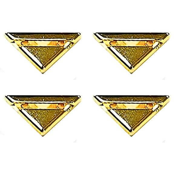 Buy now  4 piece  gold Ani Accessories Collar Corner Tips With Integrated Laser Cu